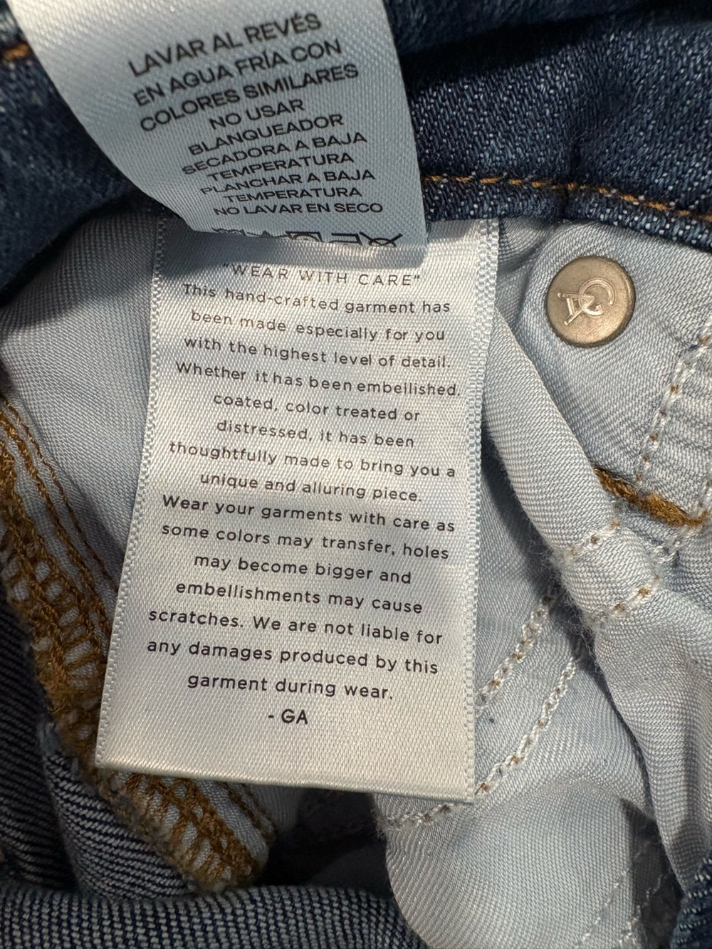 Good American Good Skate High Rise Wide Leg Jeans 34” Inseam Size 4/27, NWT - Picture 16 of 16